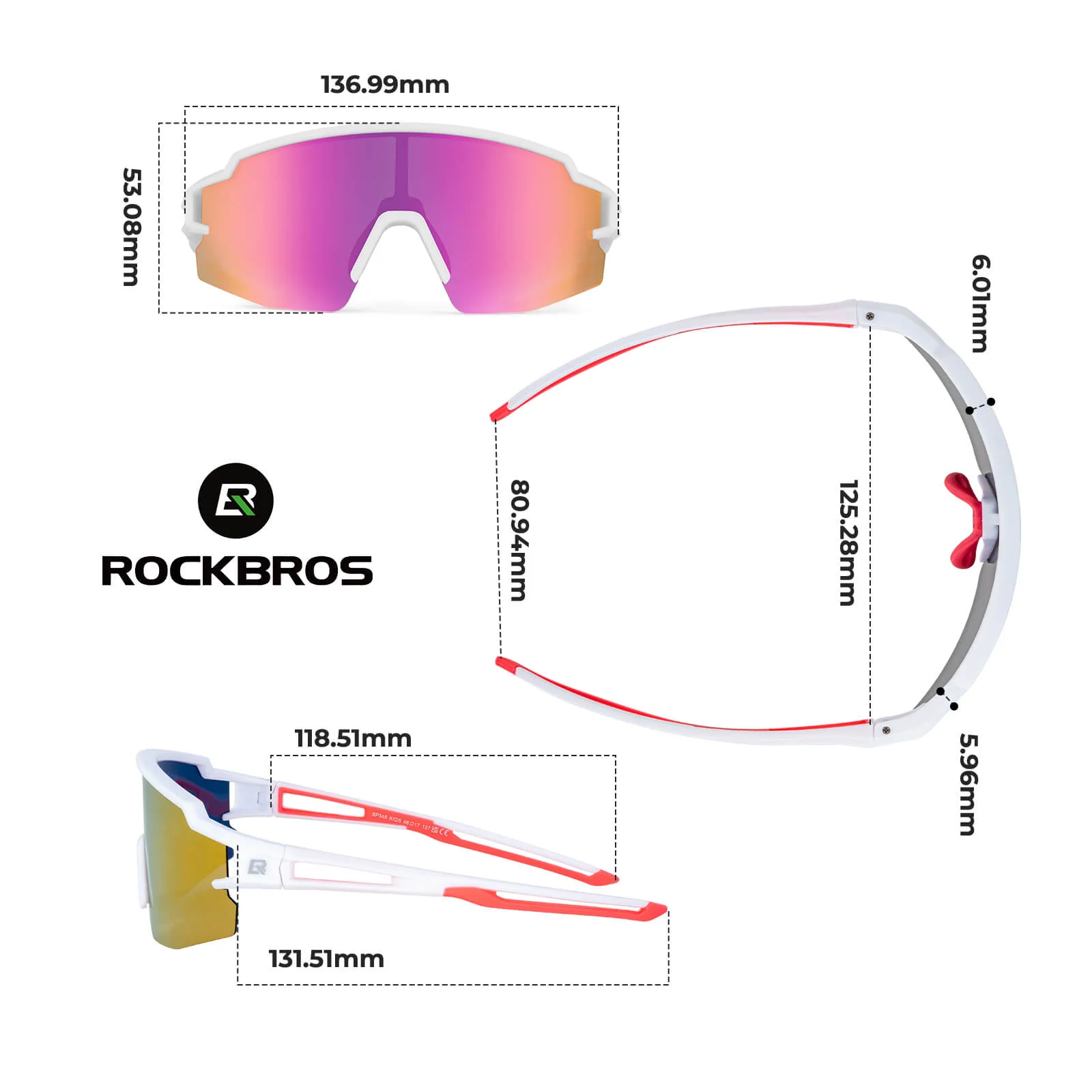 Kinder Fahrradbrille Polarisiert UV400 Schutz - Image 6