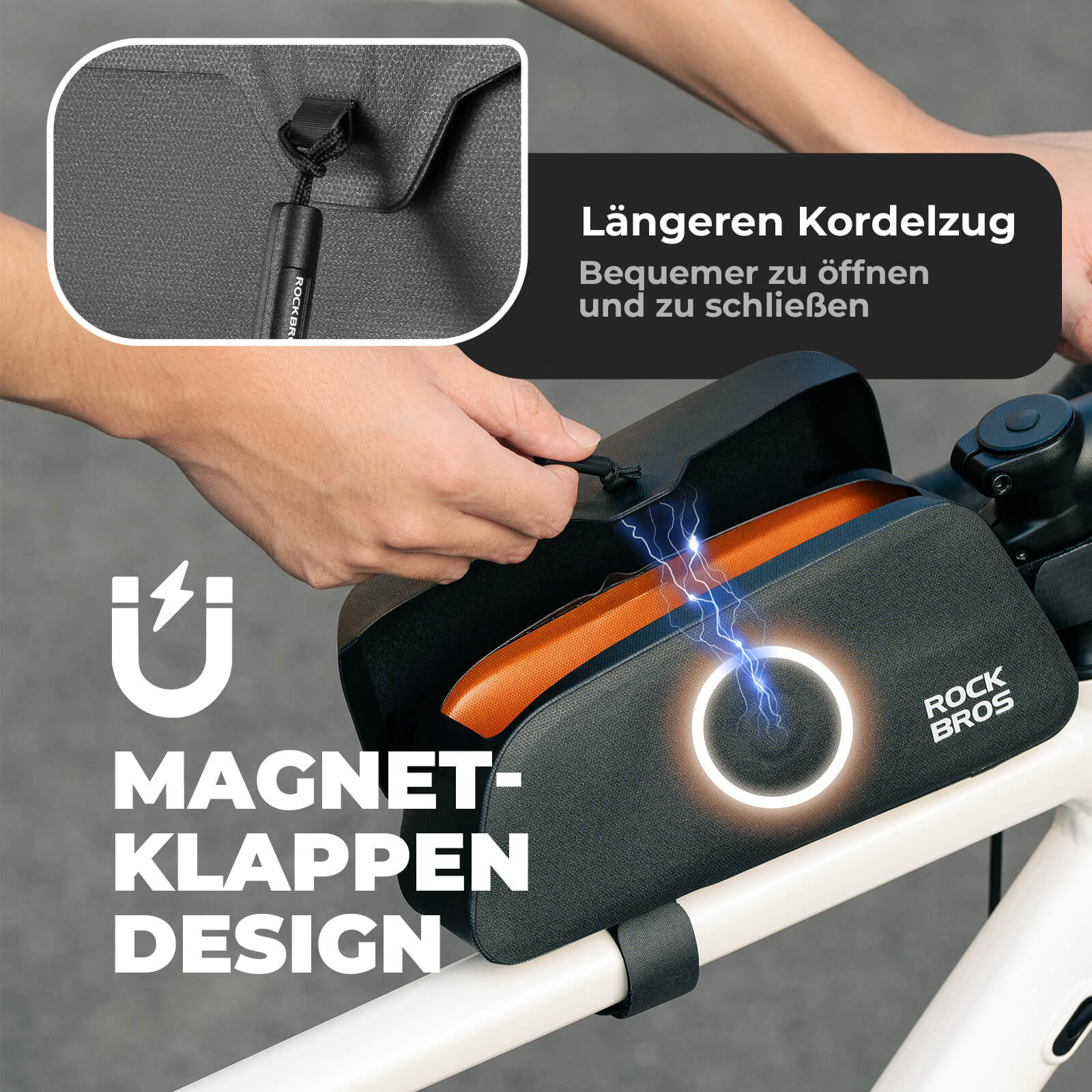 Magnetische Oberrohrtasche 100% Wasserdicht - Image 8