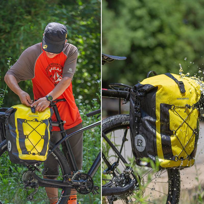 ROCKBROS 100 % wasserdichte Transporttaschen mit Netztasche 27L - Image 13