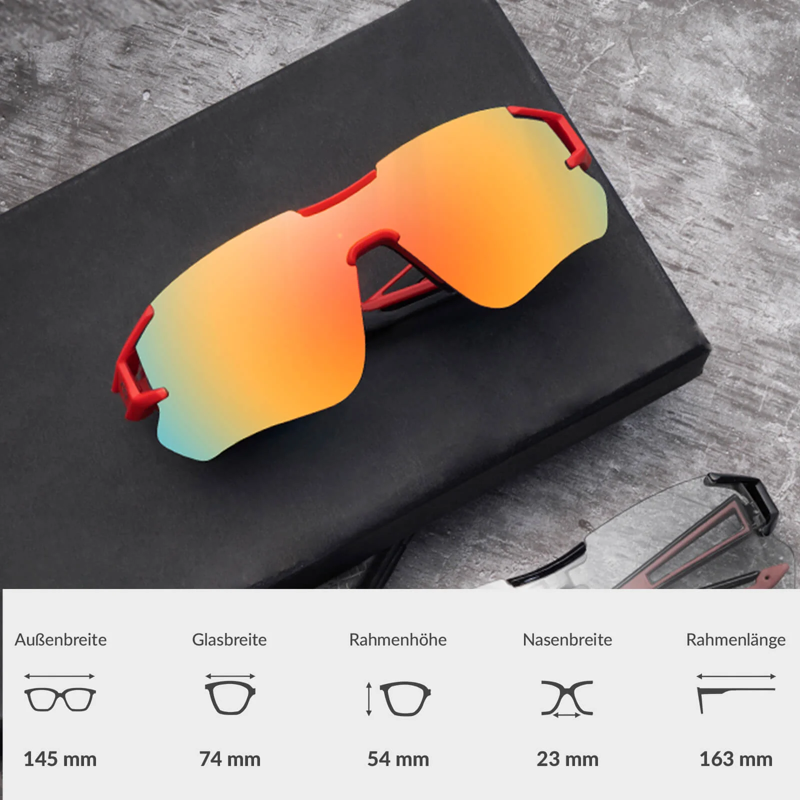 ROCKBROS Fahrradbrille Selbsttönend für Damen & Herren mit UV400 Schutz - Image 5