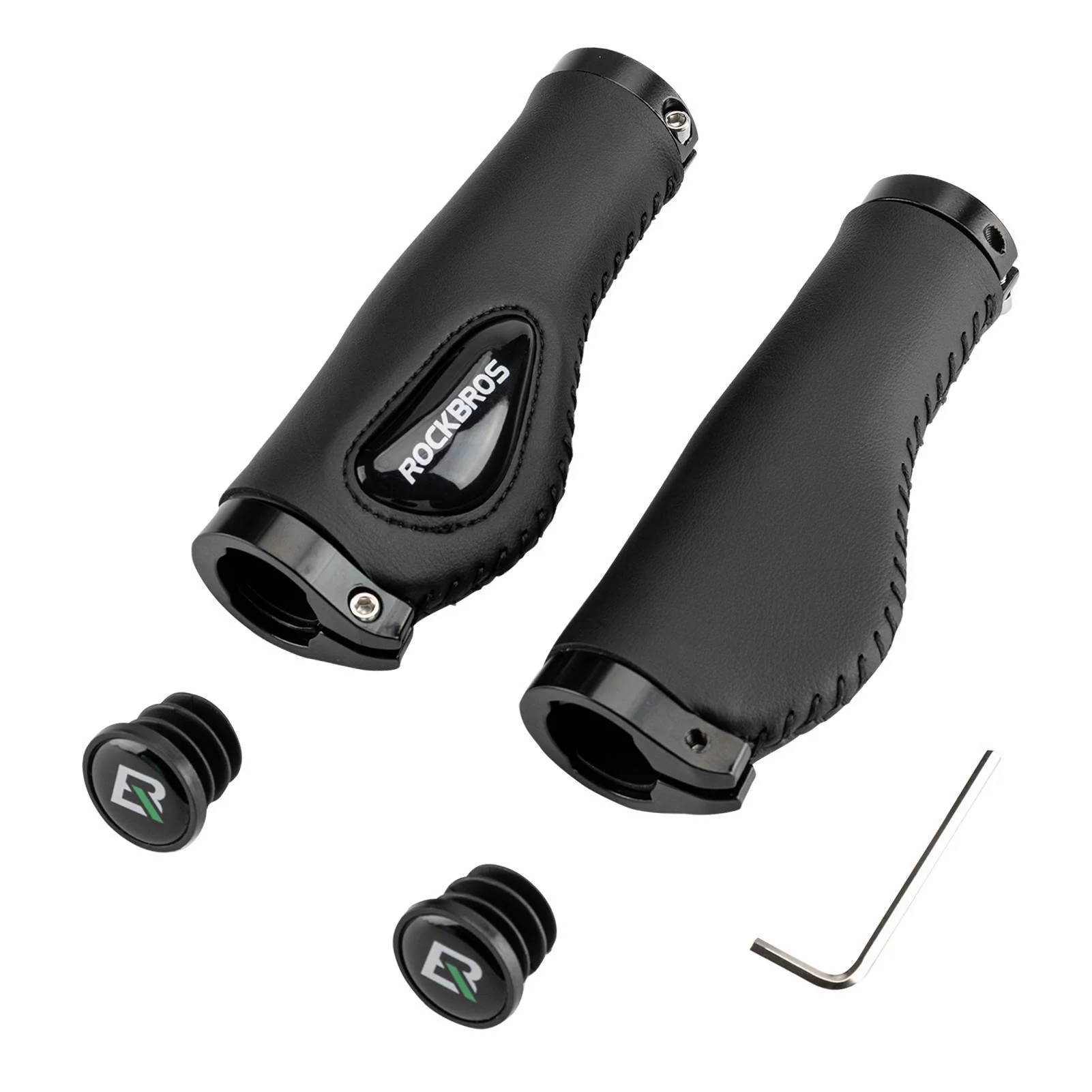 ROCKBROS Fahrradgriffe Ledergriffe für Lenker mit 22,2 mm Durchmesser - Image 15