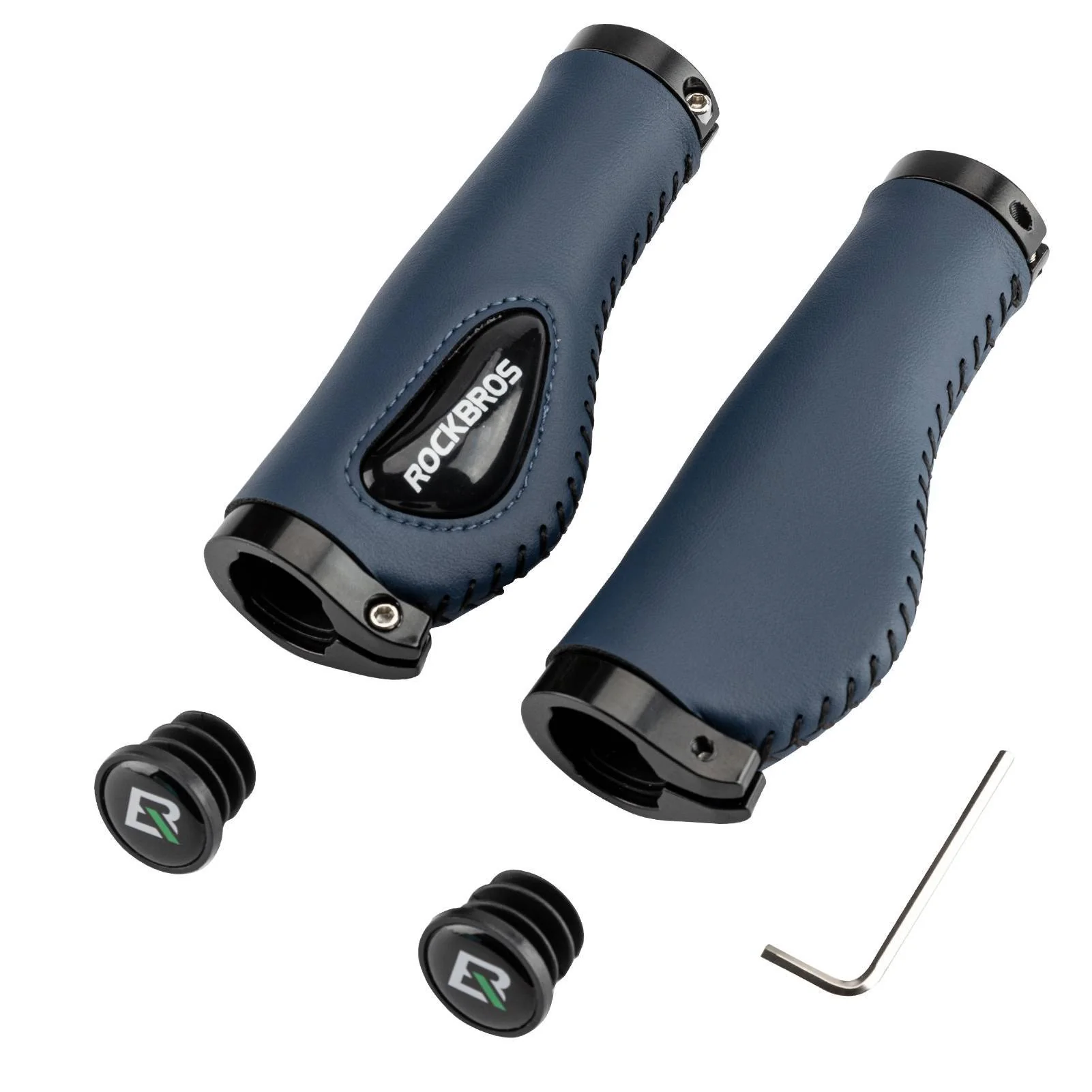 ROCKBROS Fahrradgriffe Ledergriffe für Lenker mit 22,2 mm Durchmesser - Image 19