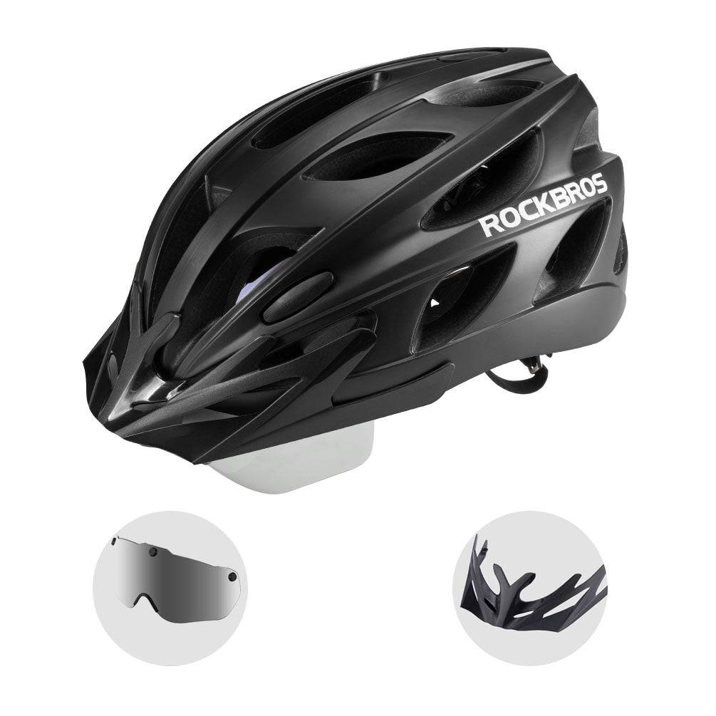 ROCKBROS Fahrradhelm mit integrierter abnehmbarer Magnetbrillen & Visier - Image 3