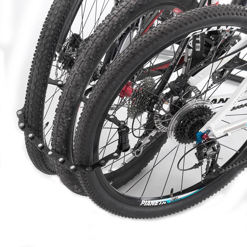 ROCKBROS Fahrradschloss Faltschloss 70 cm Lang Schwarz - Image 7
