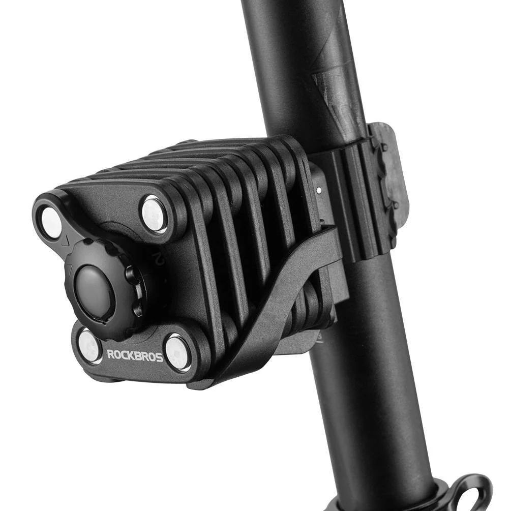 ROCKBROS Fahrradschloss Faltschloss 70 cm Lang Schwarz - Image 9