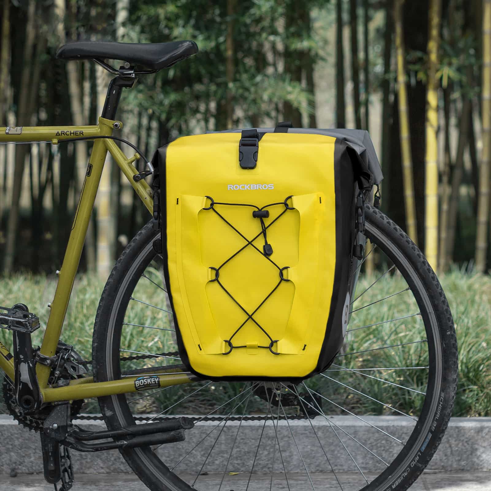 ROCKBROS Gepäckträgertasche 25L-32L 100 % wasserdicht mit Tragegriff - Image 27