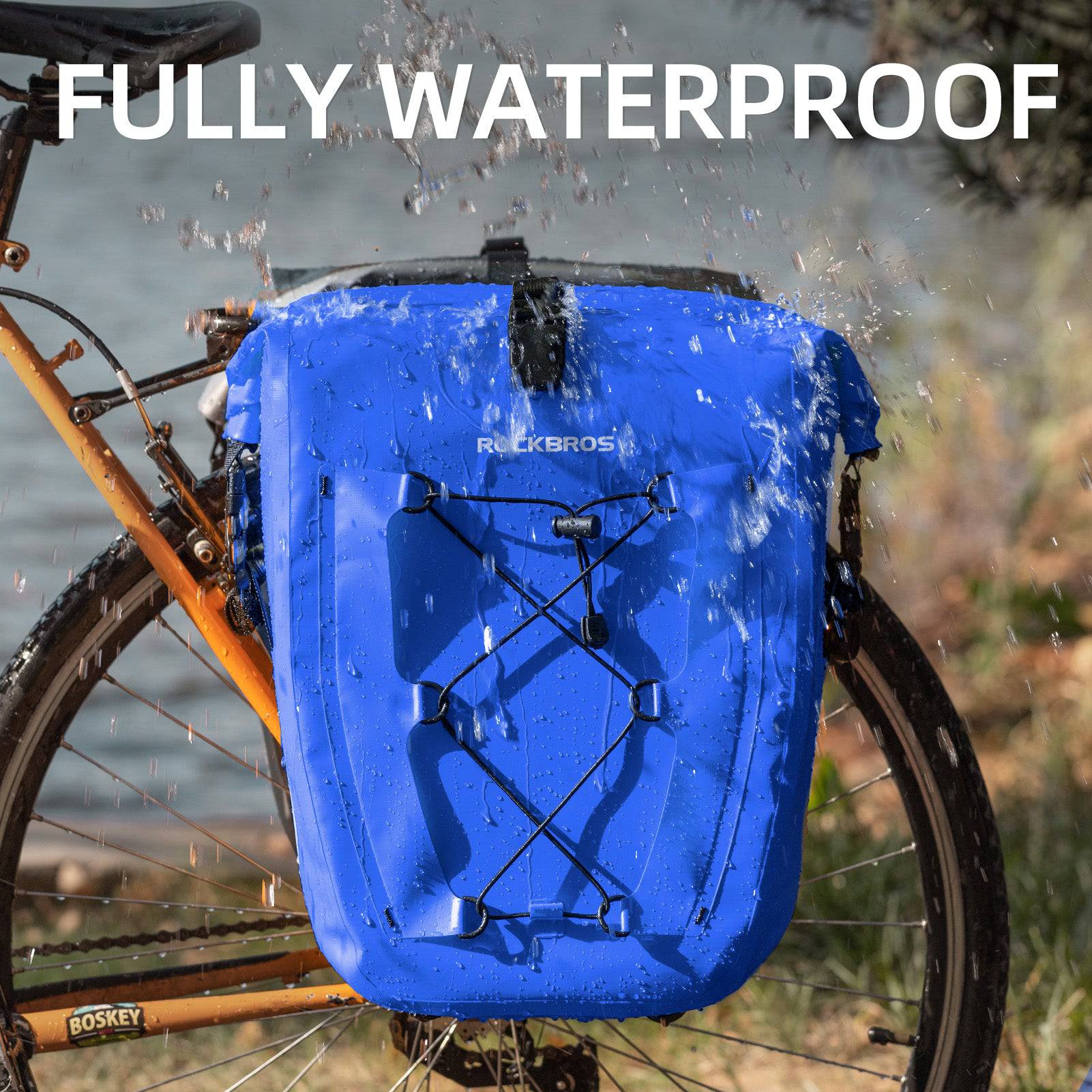 ROCKBROS Gepäckträgertasche 25L-32L 100 % wasserdicht mit Tragegriff - Image 38