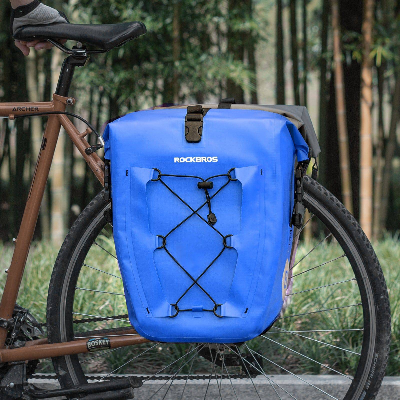 ROCKBROS Gepäckträgertasche 25L-32L 100 % wasserdicht mit Tragegriff - Image 45