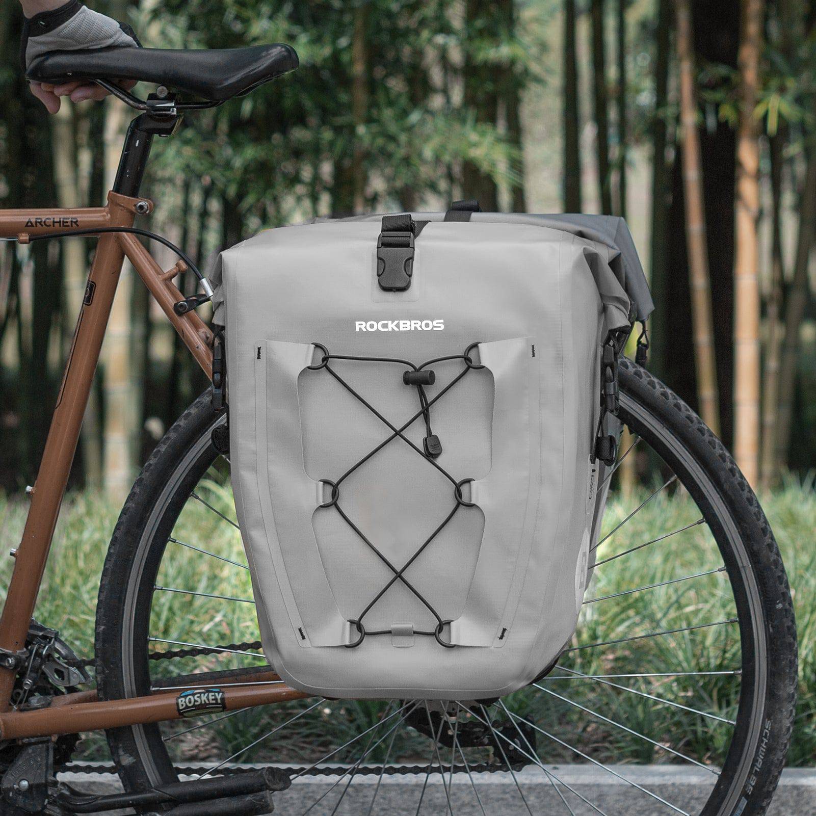 ROCKBROS Gepäckträgertasche 25L-32L 100 % wasserdicht mit Tragegriff - Image 59