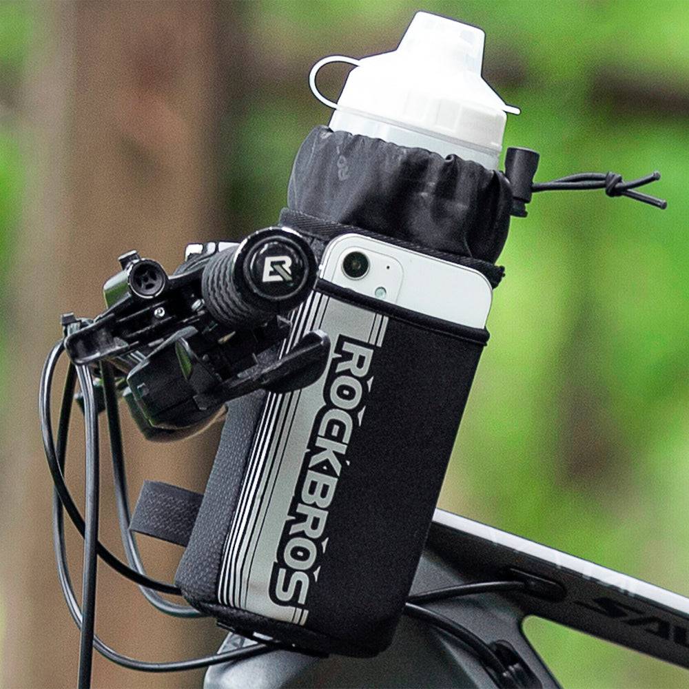 ROCKBROS Isolierte Fahrrad Lenkertasche mit Wasserflaschenhalter und Handytasche - Image 8