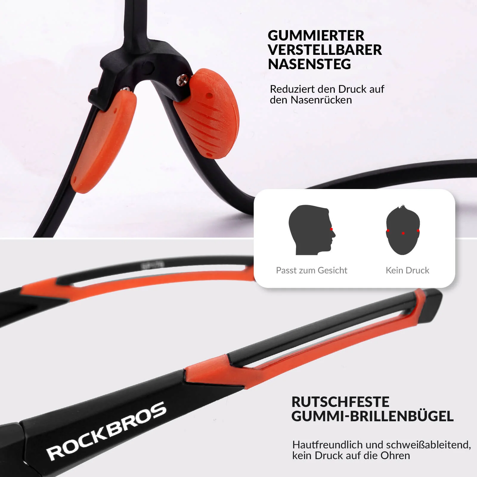 ROCKBROS Kinder Fahrradbrille UV400-Schutz Selbsttönend Sonnenbrille - Image 26