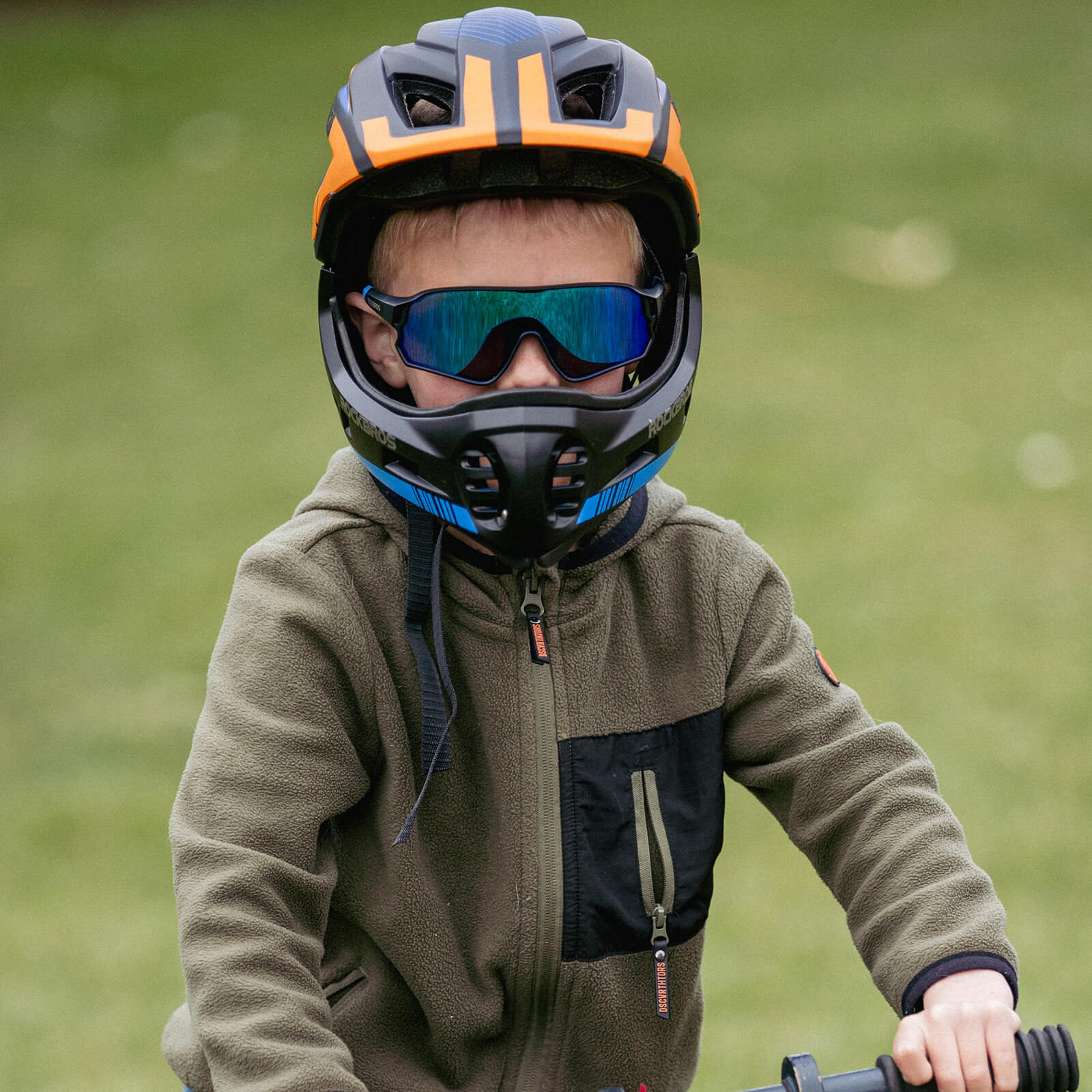 ROCKBROS Kinder helm Integriert Fahrradhelm mit Abnehmbarem Kinnschutz - Image 33