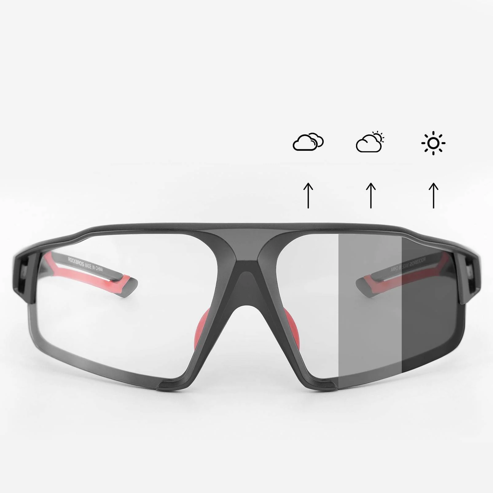 ROCKBROS Photochrome Sonnenbrille für Outdoor-Aktivitäten Unisex - Image 6