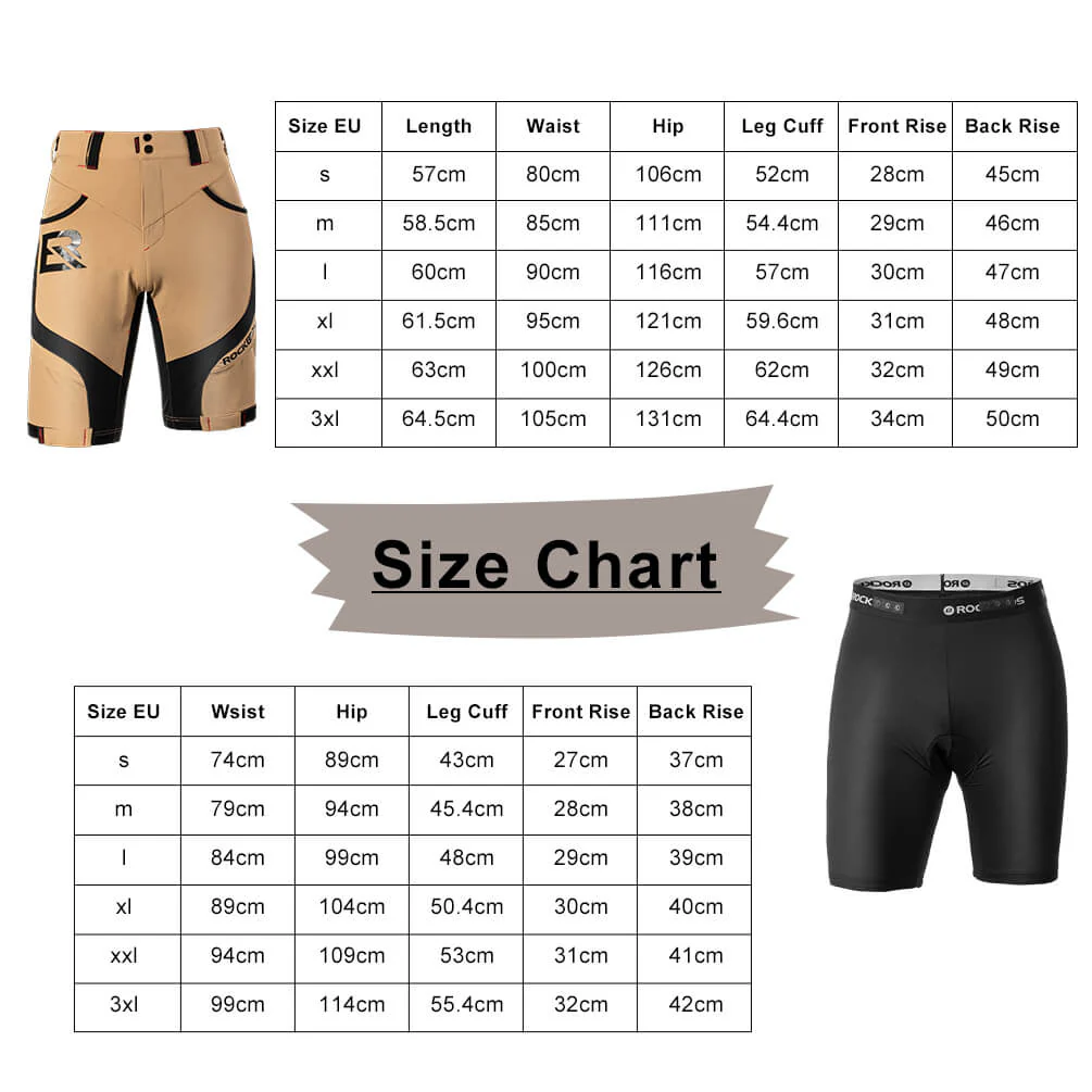 ROCKBROS Radhose Herren Kurz atmungsaktiv Anti-Stoß Fahrradhose - Image 11