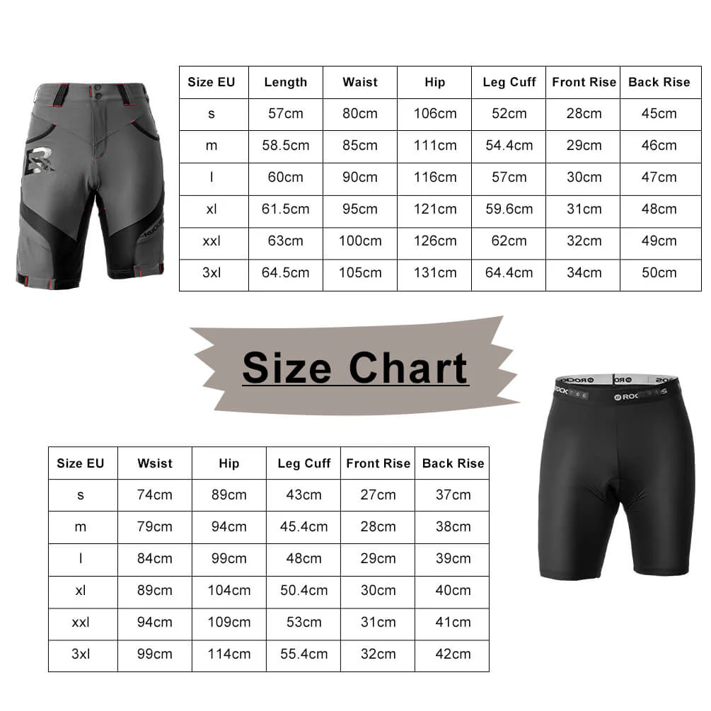 ROCKBROS Radhose Herren Kurz atmungsaktiv Anti-Stoß Fahrradhose - Image 6