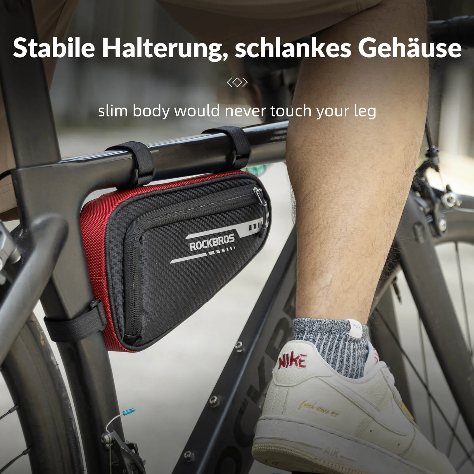 ROCKBROS Rahmentasche wasserdicht Dreieckstasche für MTB & Rennräder 1,2L - Image 22