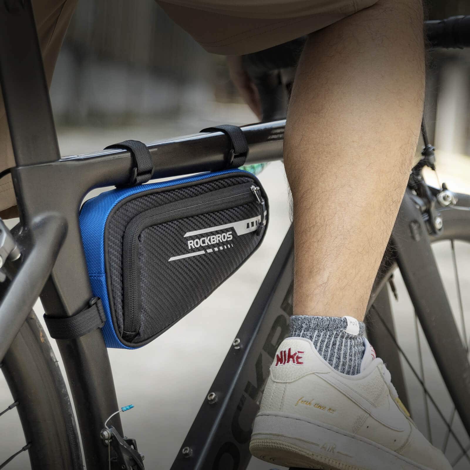 ROCKBROS Rahmentasche wasserdicht Dreieckstasche für MTB & Rennräder 1,2L - Image 6
