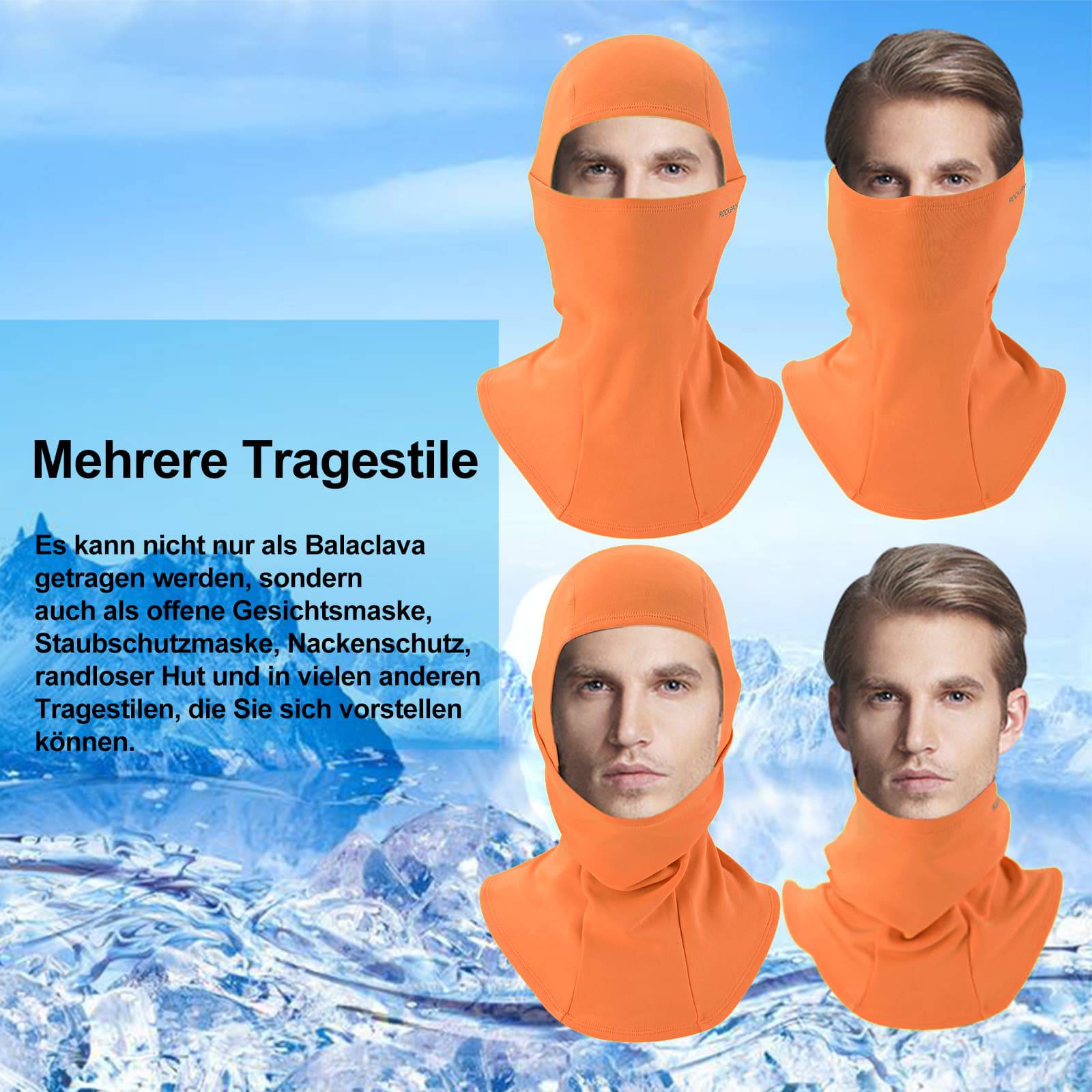 ROCKBROS Sturmhaube Herbst Winter Balaclava für Outdoorsports Unisex - Image 32