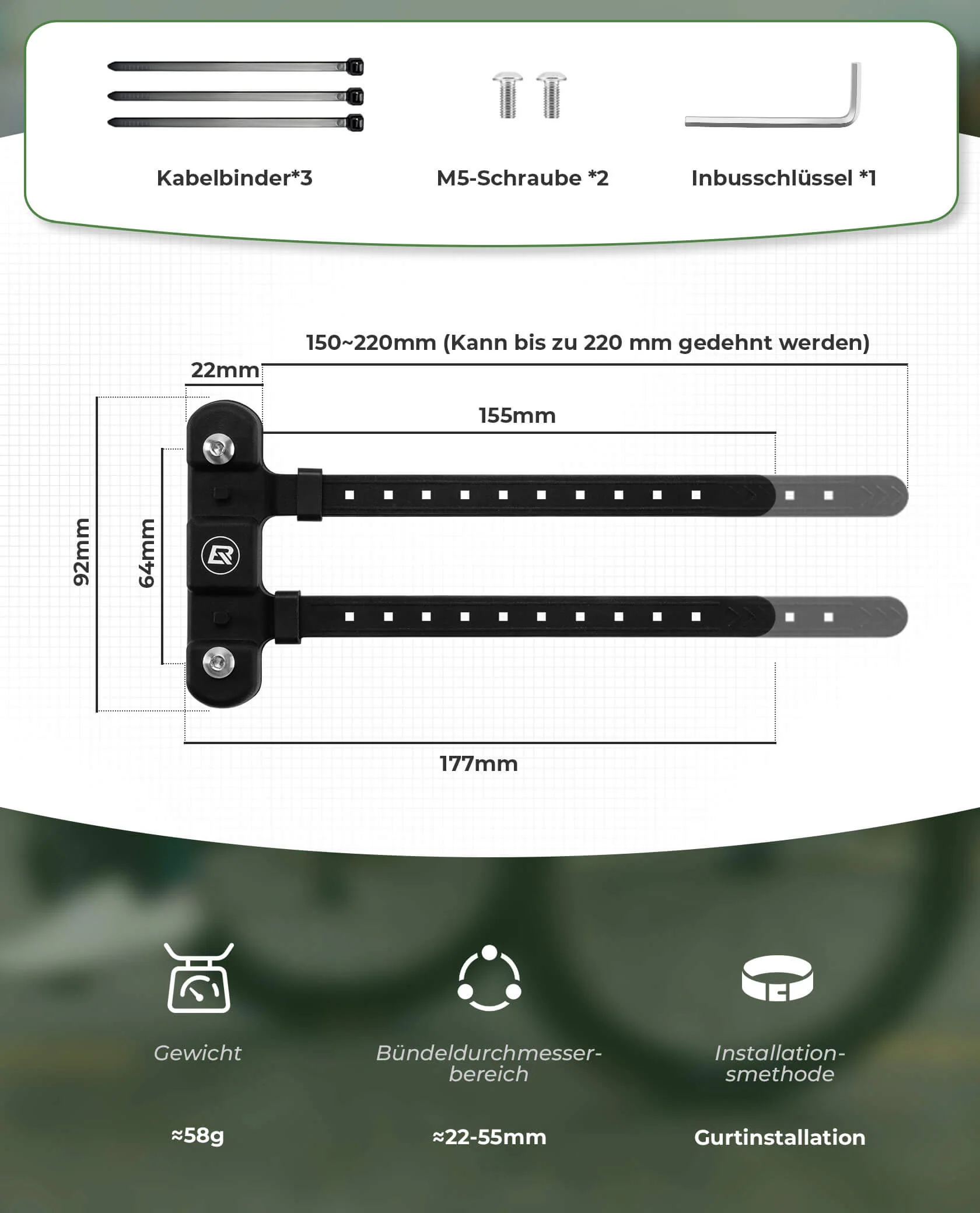 ROCKBROS Universal Flaschenhalter für Fahrrad Kein Stanzen Basis für Umbau - Image 10