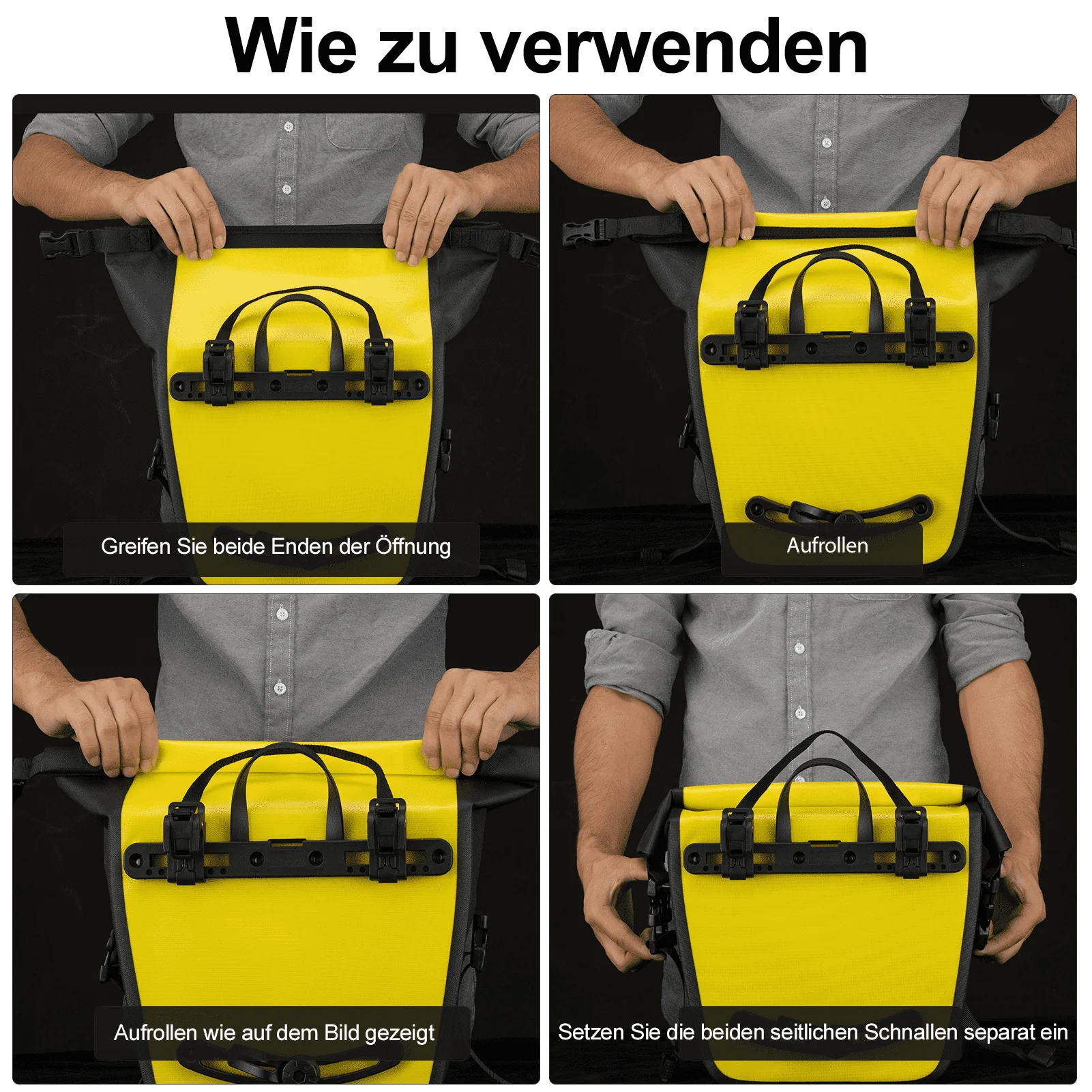 ROCKBROS Wasserdichte Gepäckträgertasche 12-16L - Image 8