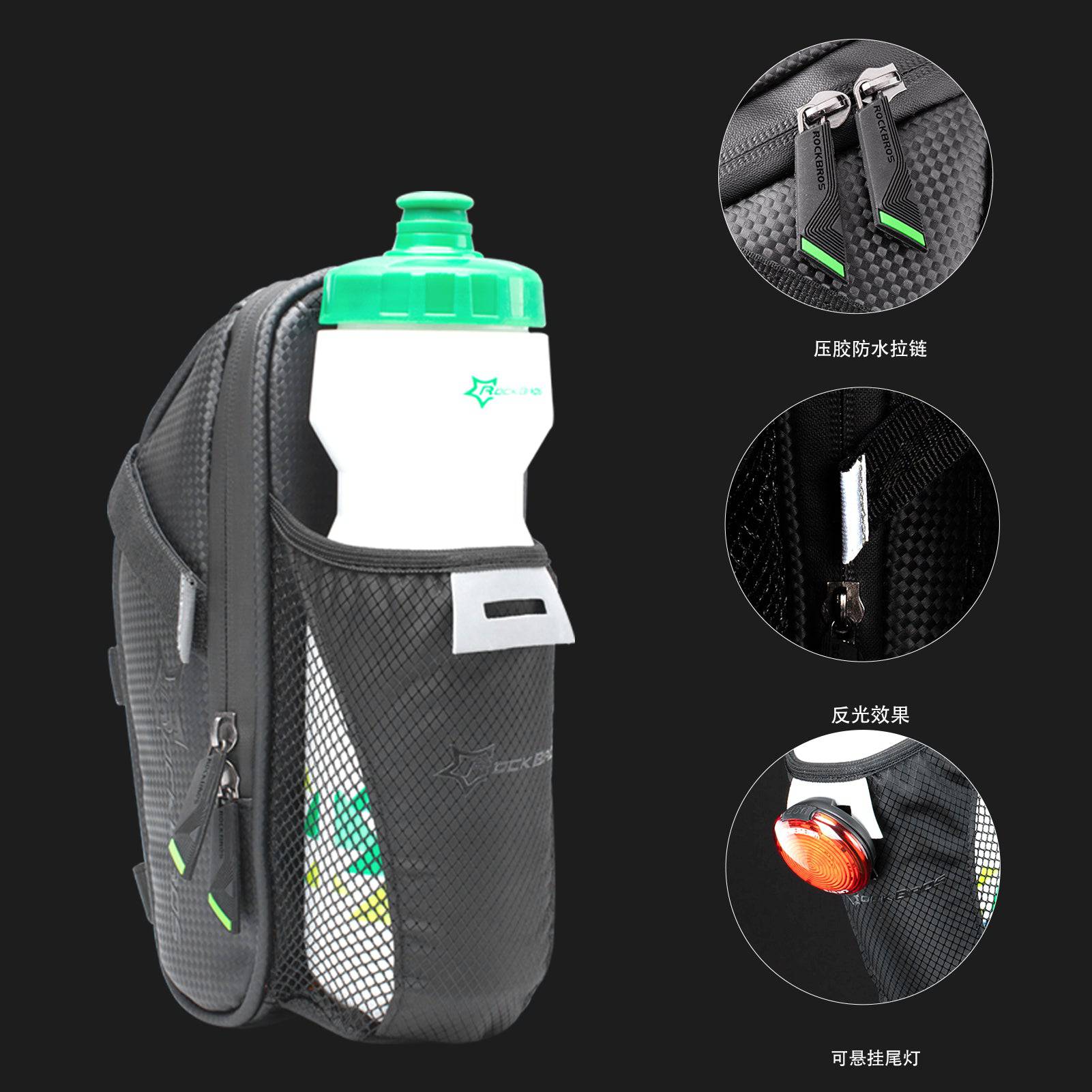 ROCKBROS wasserdichte Satteltasche mit Flaschenhalter für MTB Rennrad - Image 4